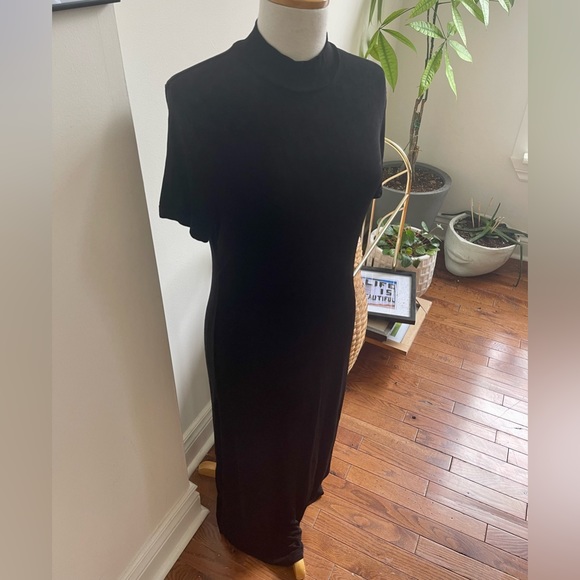 Vintage 90s Sheer-Ish Slinky Dress - Picture 1 of 6